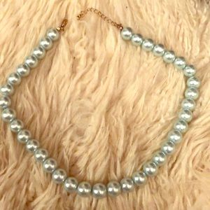 Faux pearl necklace